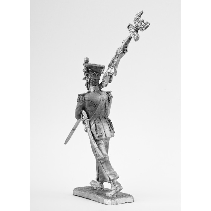 Оловянный солдатик "Знаменосец 4-го пехотного полка Варшавского герцогства, 1812"