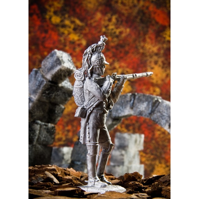 Оловянный солдатик "Рядовой французского драгунского полка армии Наполеона 1812г"