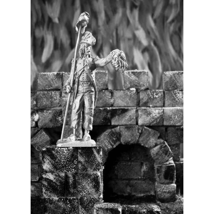 Оловянный солдатик "Рядовой пехотного полка революционной армии 1789-95 год"