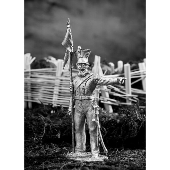 Оловянный солдатик "Конный ратник Нижегородского ополчения, 1813-1814 гг. "