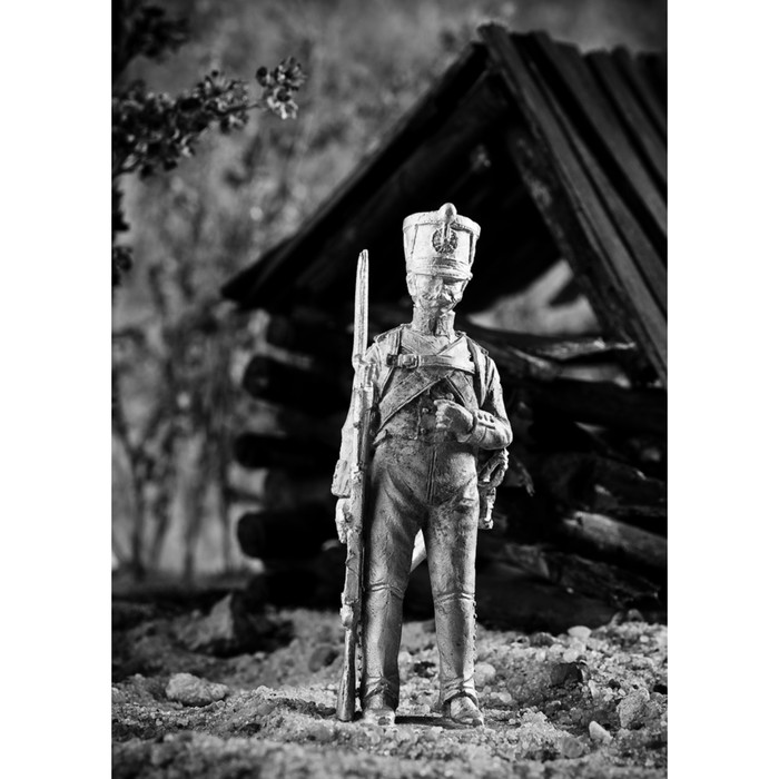 Оловянный солдатик "Рядовой гарнизонных полков, 1812 г. "