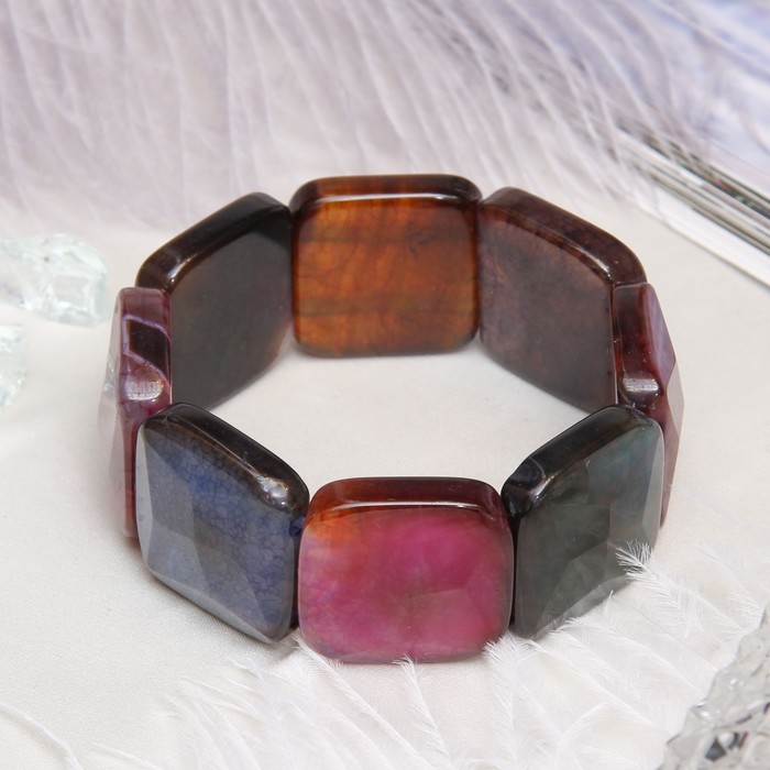 Браслет квадрат гранёный "Самоцвет"