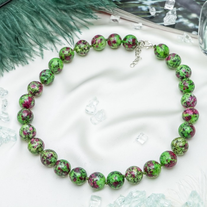 Бусы шар №14 "Циозит", 45см