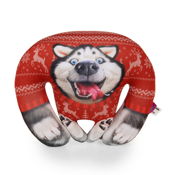 Мягкая игрушка-антистресс "Лайка", цвет красный