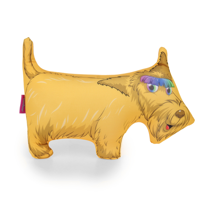 Мягкая игрушка-антистресс «Терьер», цвет жёлтый