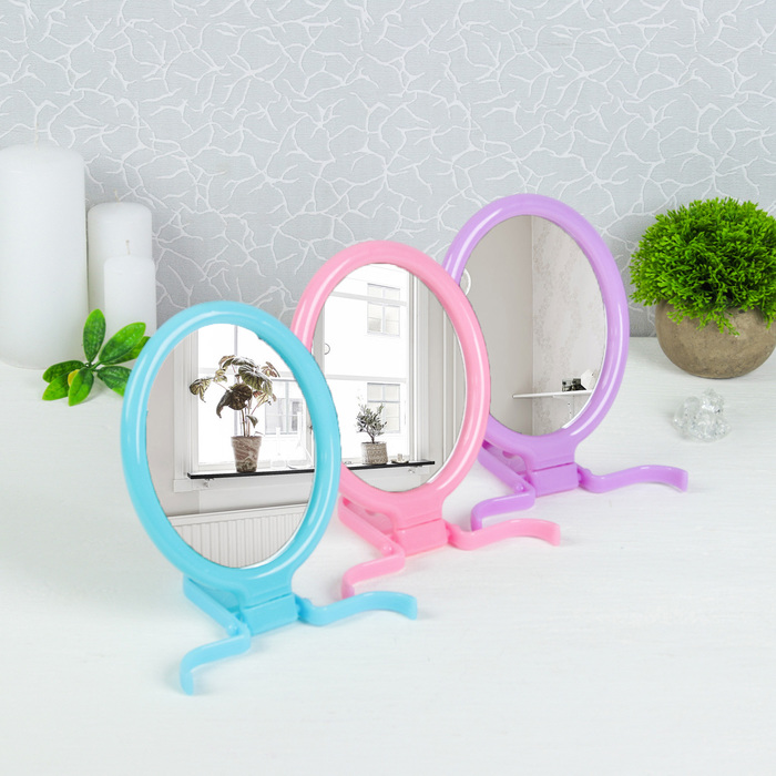 Зеркало складное-подвесное «Воспоминание», овальное, без увеличения, одностороннее, цвет МИКС