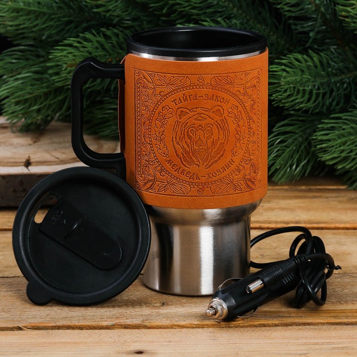 Термокружка в прикуриватель "Тайга-закон", 450 мл
