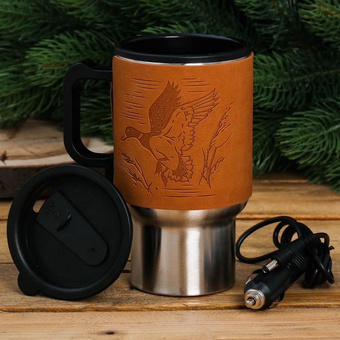 Термокружка в прикуриватель "Утка", 450 мл