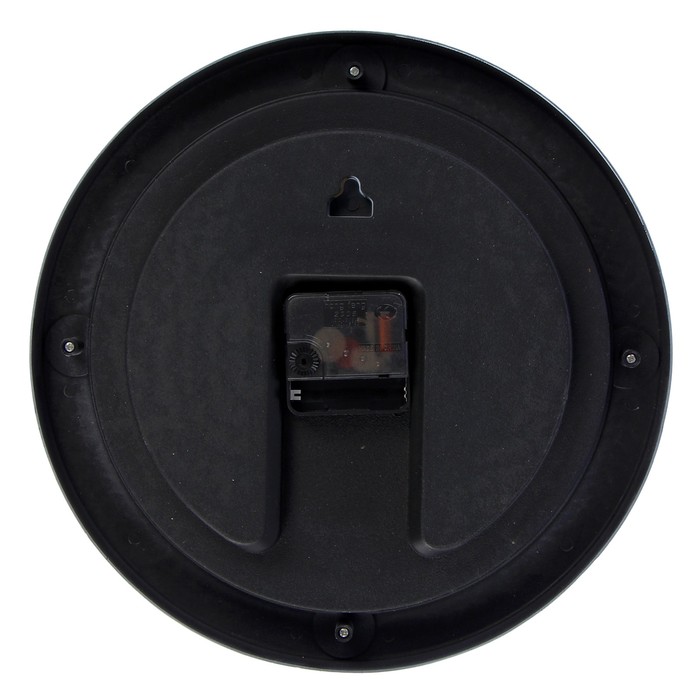 Часы настенные круг, белая рама со вставками розы, на циферблате Фрукты/Цветы, микс, d=30см 275699