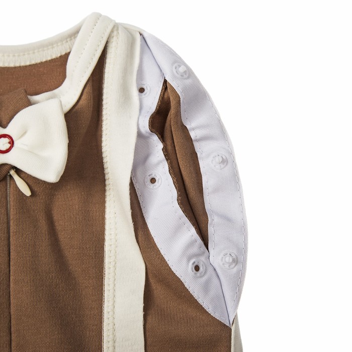 Пеленка-трансформер "Юный Джентльмен" РеК-2/02(ЮД) И (коричневый с молочным)