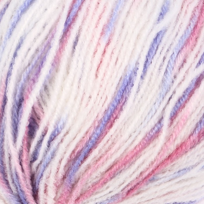 Пряжа "Baby print" 100% акрил, 400м/100гр (4854 розово-сиренев.)