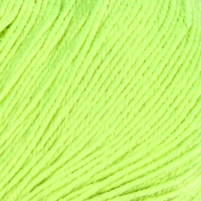 Пряжа "Brilliant" 45% шерсть, 55% акрил 380м/100гр (5103 зеленый неон)