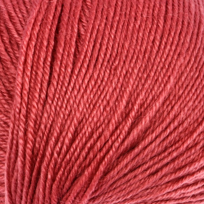 Пряжа "Brilliant" 45% шерсть, 55% акрил 380м/100гр (4960 т. крас. корал)