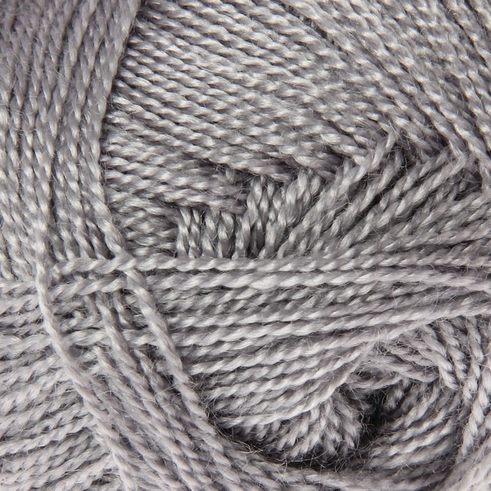 Пряжа "Crystal" 100% акрил 275м/50гр (5662 серебро)