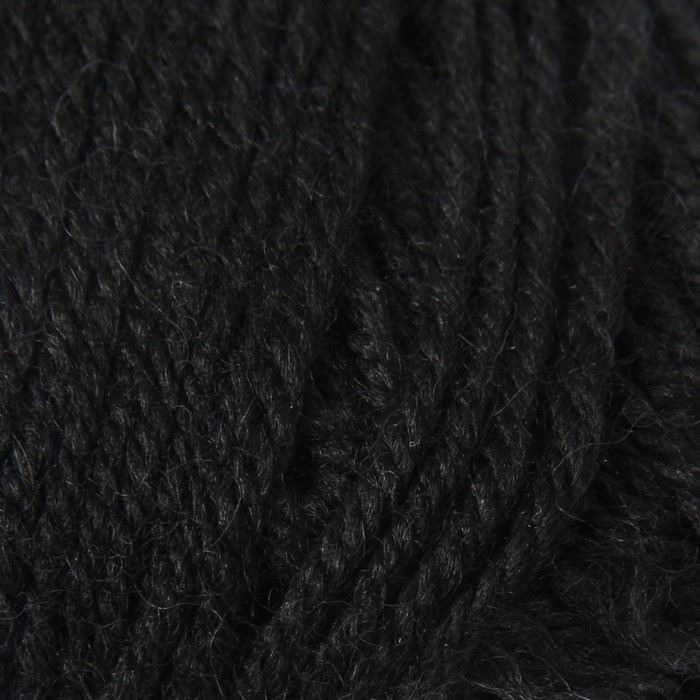 Пряжа "Unity light" 48% шерсть, 52% акрил 200м/100гр (6013 черный)