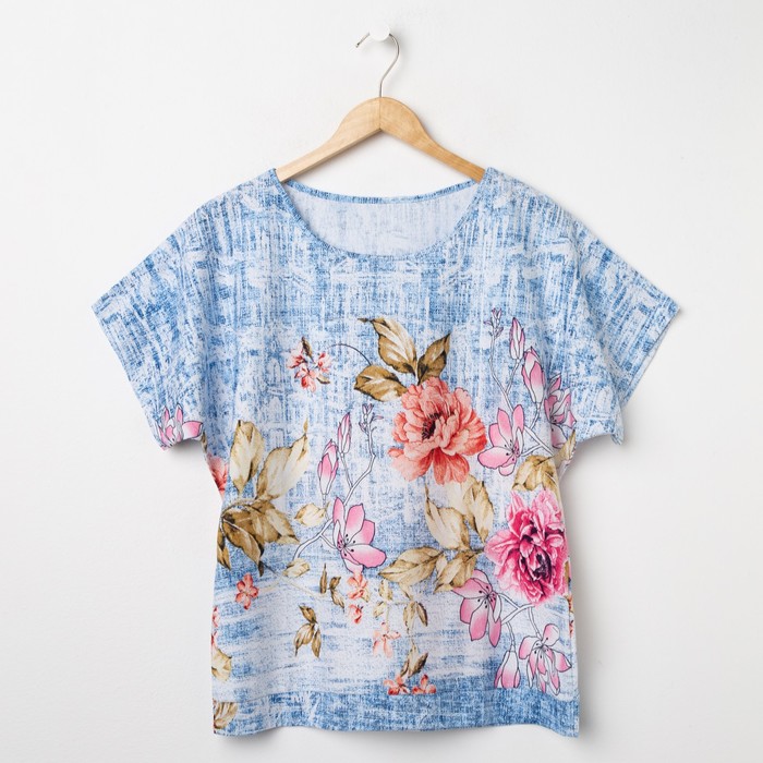 Футболка женская ФК205 цвет МИКС, р-р 50