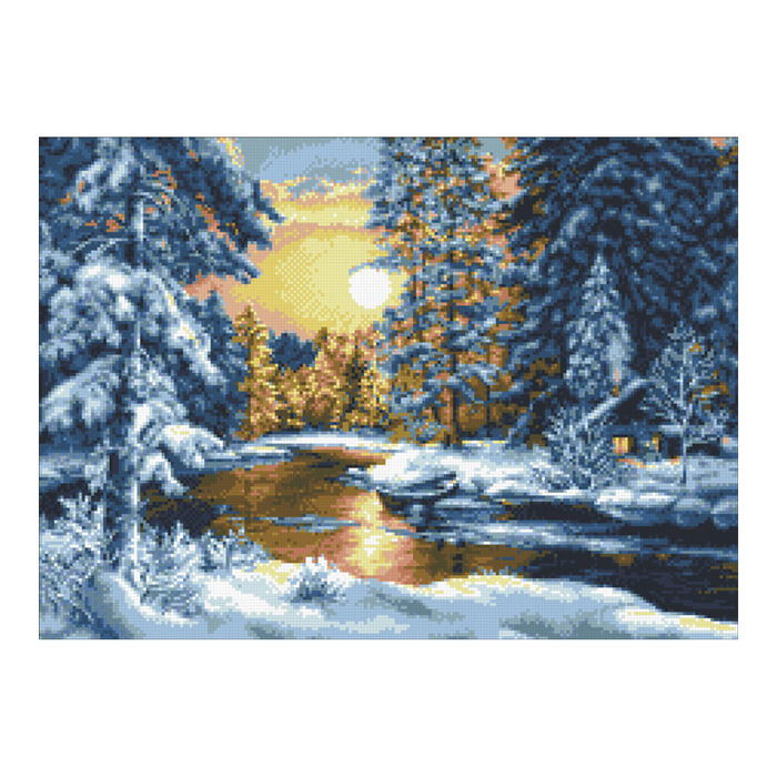 Набор алмазной вышивки "Зимний вечер"