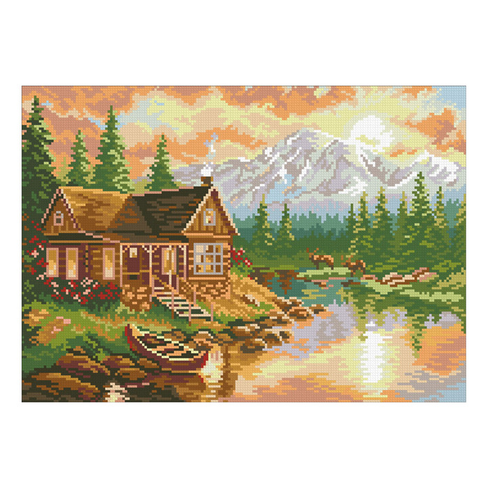 Набор алмазной вышивки "Вечер в горах"