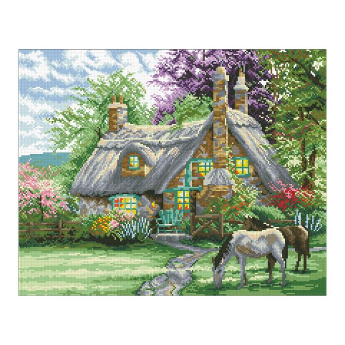 Набор алмазной вышивки "Дворик"