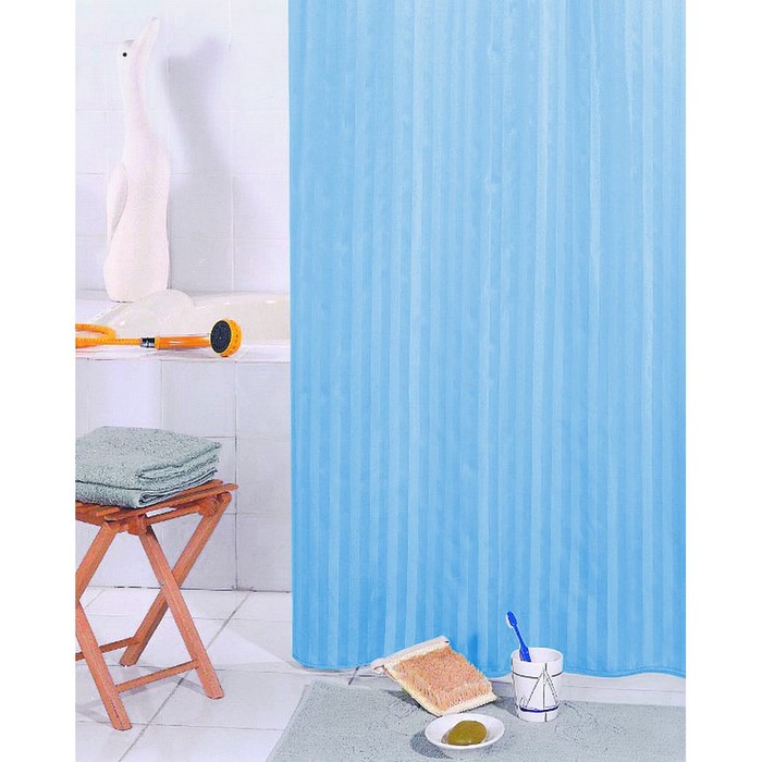 Штора BIG 200х240 см, цвет голубой