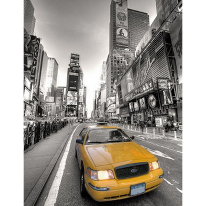 Штора для ванной YELLOW TAXI, цвет Нью-Йорк 180х200