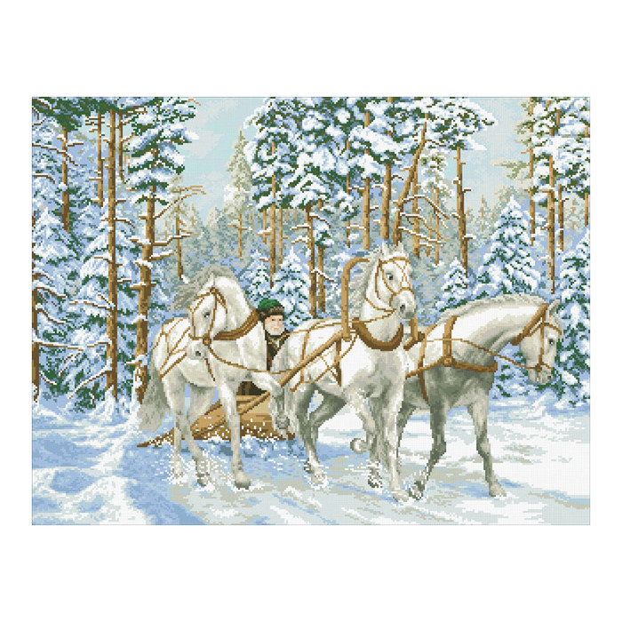 Набор алмазной вышивки "Тройка"