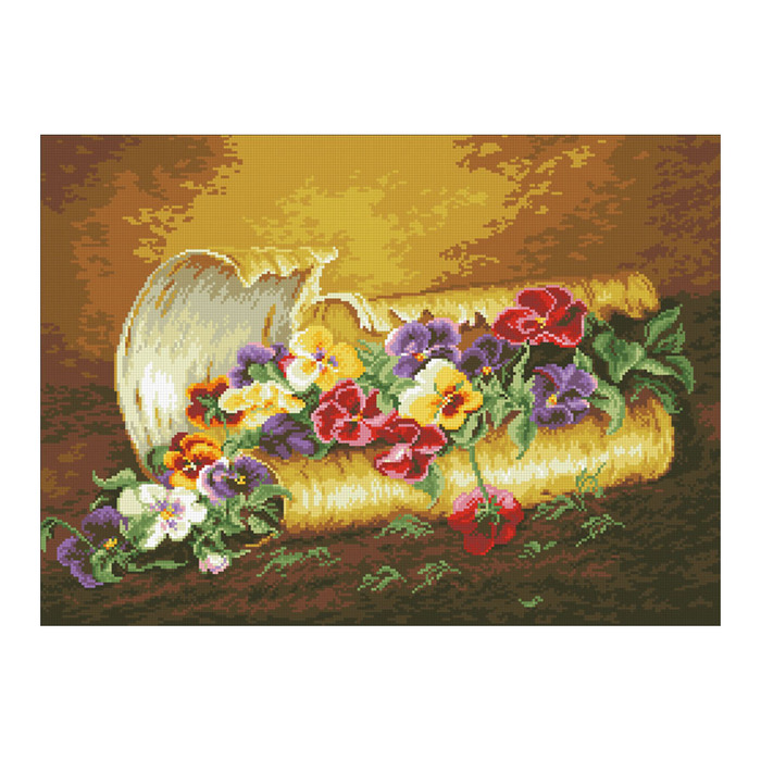 Набор алмазной вышивки "Анютины глазки"