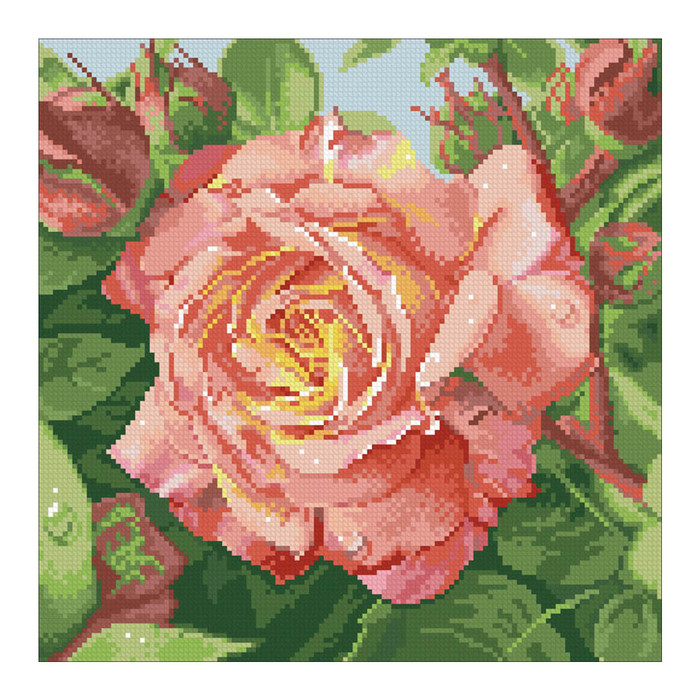 Набор алмазной вышивки "Чайная роза"