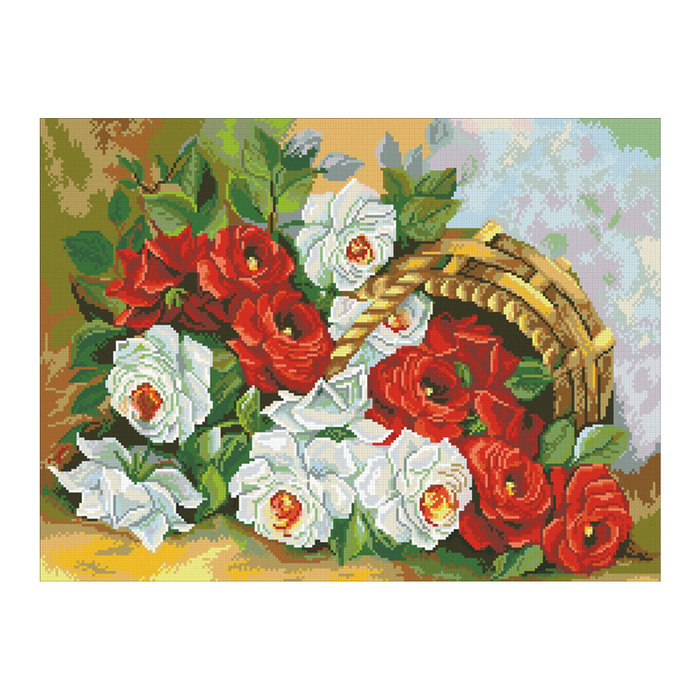Набор алмазной вышивки "Корзина роз"