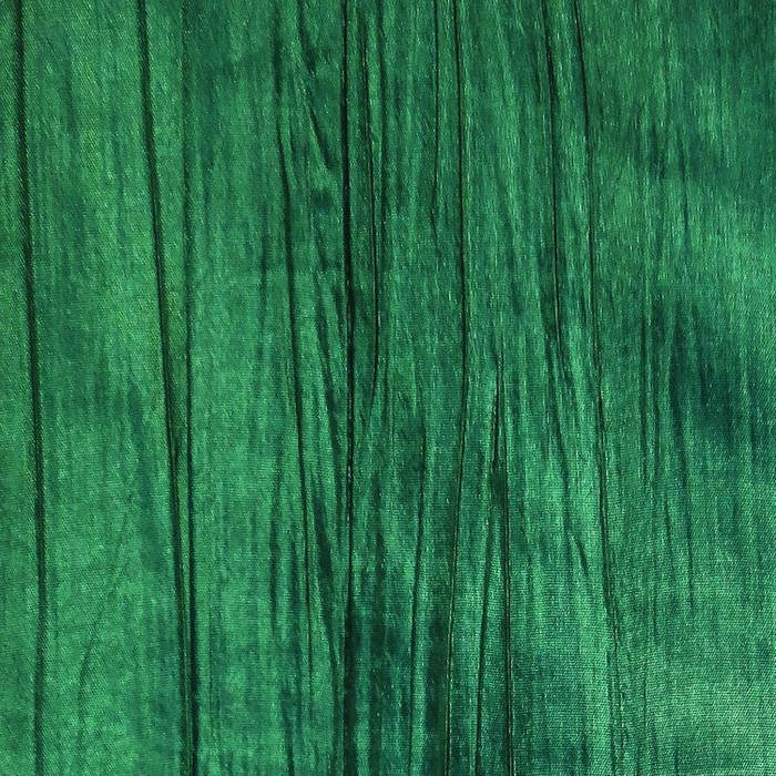 Штора в ванную двухслойная Органза 180х200, цвет изумруд