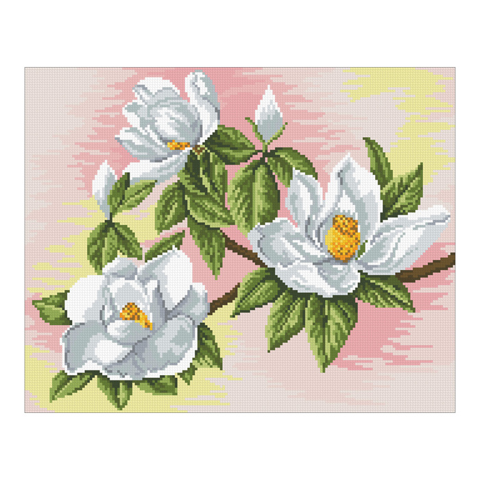 Набор алмазной вышивки "Цветущая магнолия"