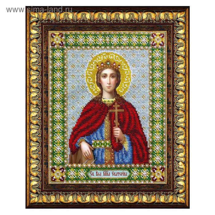 набор для вышивки бисером святая великомученица варвара Набор для вышивки бисером «Святая великомученица Екатерина»