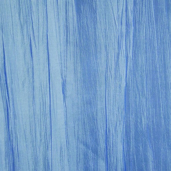 Штора в ванную двухслойная Органза 180х200, цвет голубой