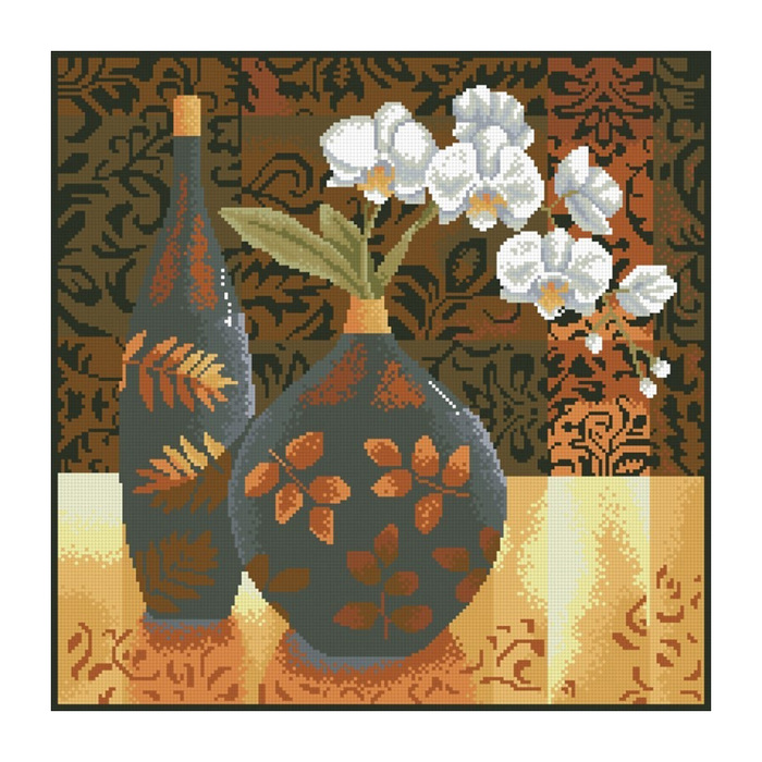 Набор алмазной вышивки "Натюрморт с орхидеей"