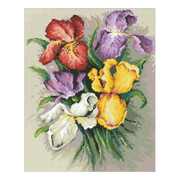 Набор алмазной вышивки "Бородатые ирисы"
