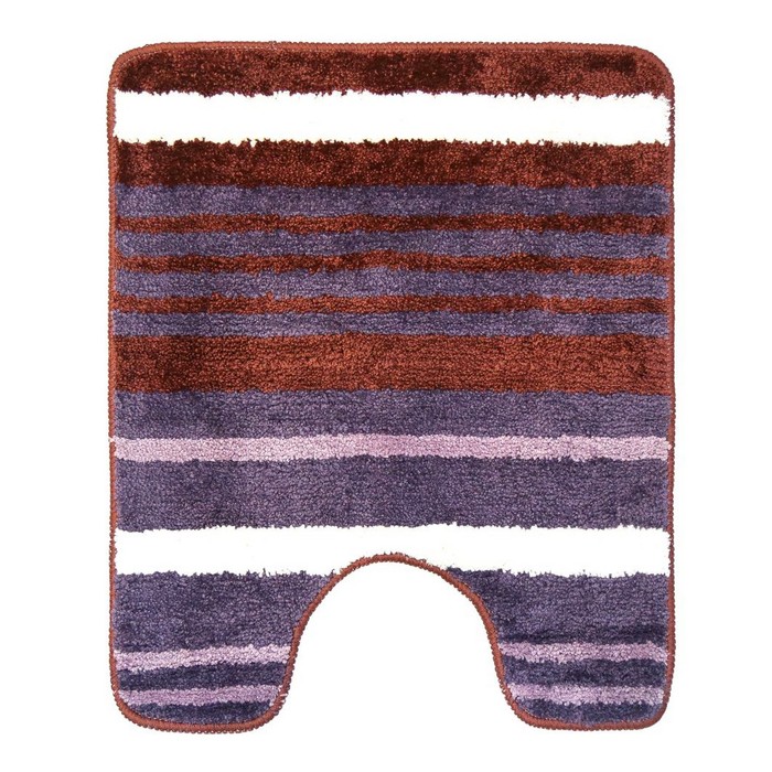 Коврик для туалета 60x50 NICE10, цвет пурпурный