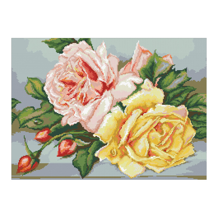 Набор алмазной вышивки "Трио чайных роз"