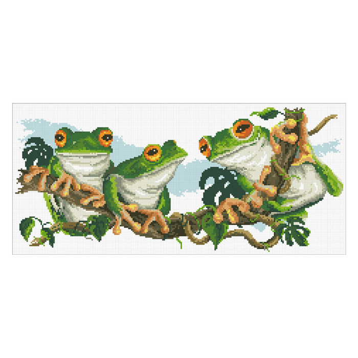 Набор алмазной вышивки "Лягушки"