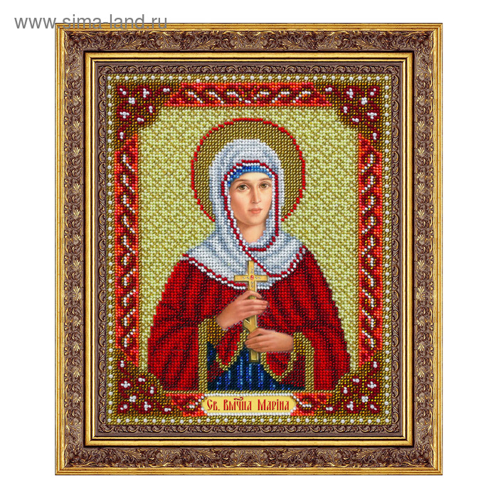 Набор для вышивки бисером «Святая великомученица Марина» l 64 святая марина