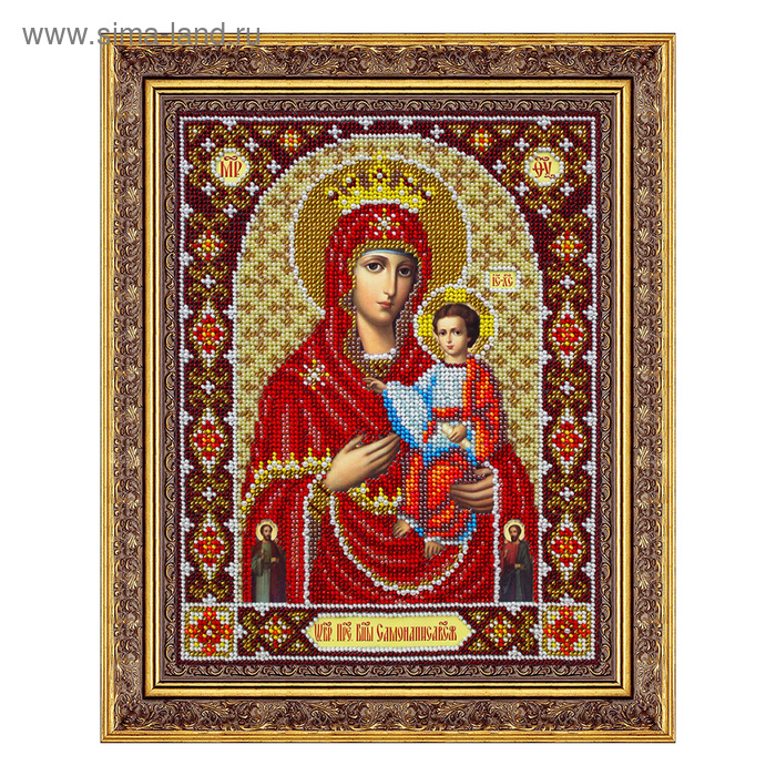 набор для вышивки бисером пресвятая богородица казанская Набор для вышивки бисером «Пресвятая Богородица. Самонаписавшаяся»