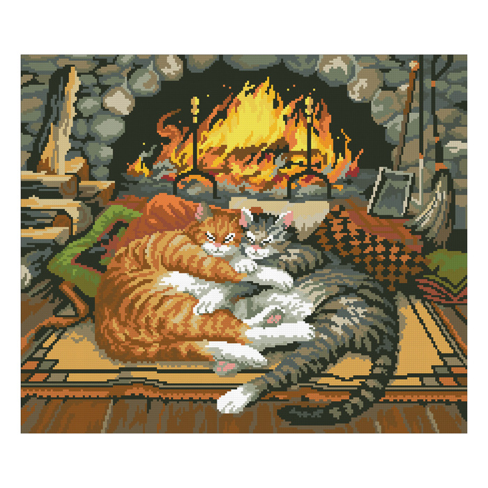 Набор алмазной вышивки "У камина"