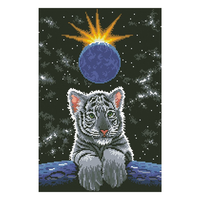 Набор алмазной вышивки "Лунный тигрёнок"