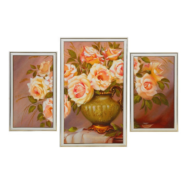 Модульная картина "Цветочная аура" 2-20*35, 29*49,   50*70 см