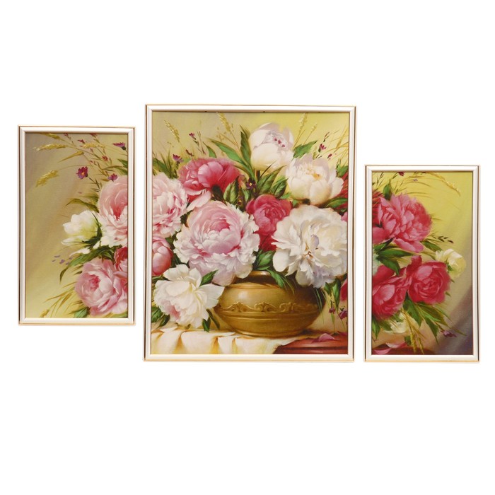 Модульная картина "Букет" 2- 25*45, 49*60,