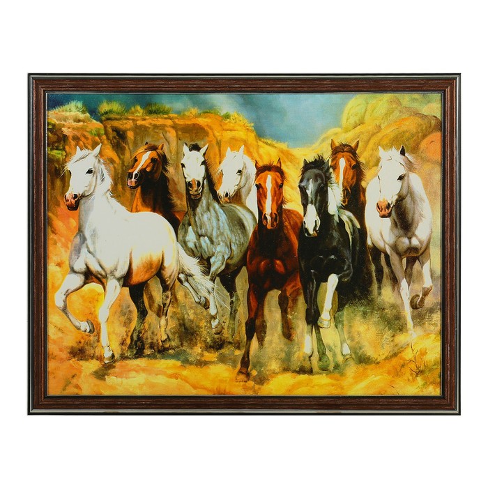 Картина "Лошадиная сила" 33*43 см