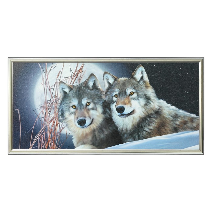 Картина "Волки" 36*72 см