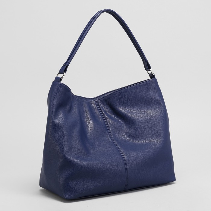 Сумка женская, отдел с перегородкой на молнии, наружный карман, цвет ярко-синий