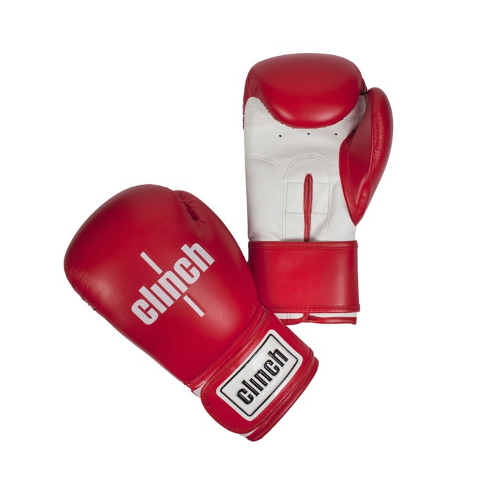 Боксерские перчатки Fight 12oz, цвет красно-белый
