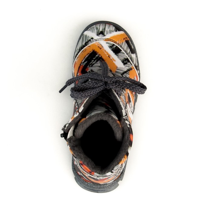 Ботинки дошкольные арт. 70418 (серый/оранжевый) (р.32)