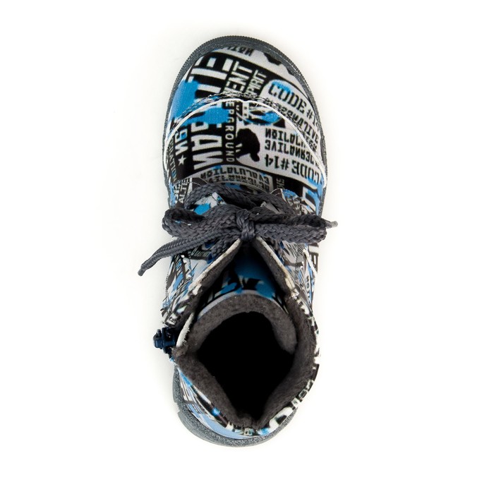 Ботинки дошкольные арт. 70423 (серый/голубой) (р.30)